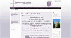 Desktop Screenshot of ev-kirche-borken.de