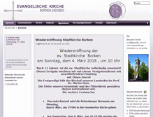 Tablet Screenshot of ev-kirche-borken.de
